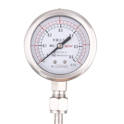 Adjustable Pressure Relief Safety Valve with Gauge