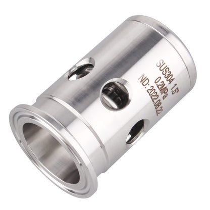 Sanitary Tank Pressure Relief Valve - Stainless Steel 304 Clamp 1.5