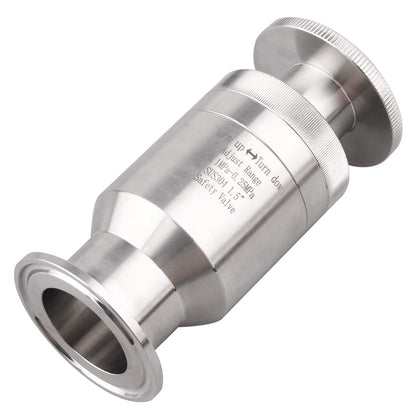 Adjustable Pressure Vacuum Relief Valve SS304 1.5" Tri-Clamp