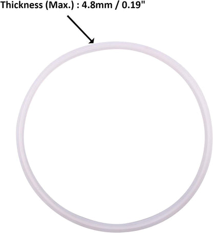 Silicone Gasket Tri-Clover (Tri-clamp) O-Ring - 8 Inch (Pack of 2)