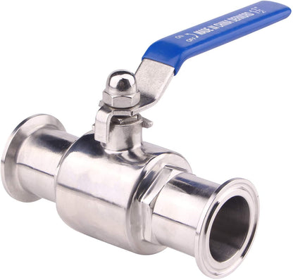 DERNORD 1.5''Tri-Clamp& 2''Tri-Clamp  Ball Valve 2PC Stainless Steel 304,PTFE Lined