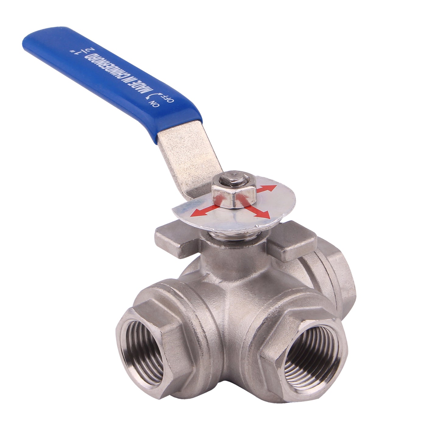 T Mounting Pad | 3-Way Ball Valve  |Stainless Steel 304 Female Type