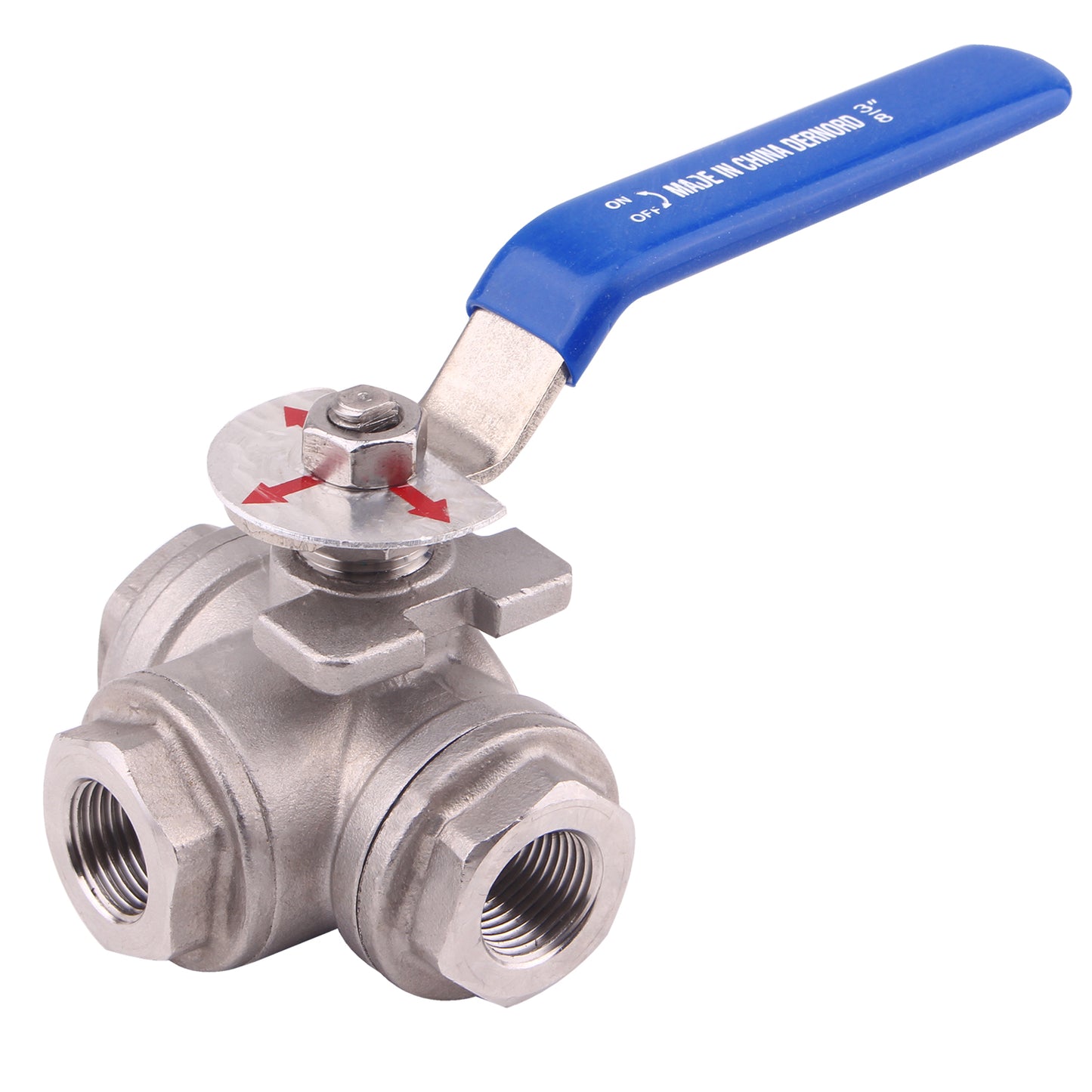 T Mounting Pad | 3-Way Ball Valve  |Stainless Steel 304 Female Type