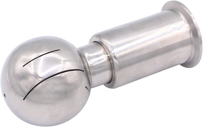 DERNORD Rotatory Spray Ball Clamp Type CIP Tank Cleaning Ball 360° Spray Pattern, Stainless Steel