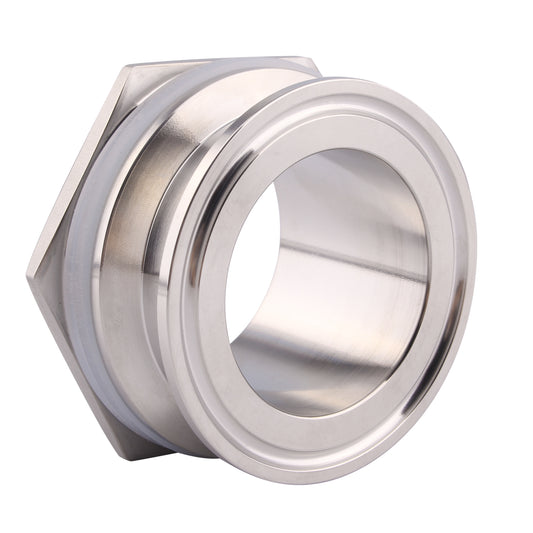 1.5" Tri Clamp Bulkhead Compression Fitting 304 Stainless Steel Weldless Homebrew Kettle Bulkhead