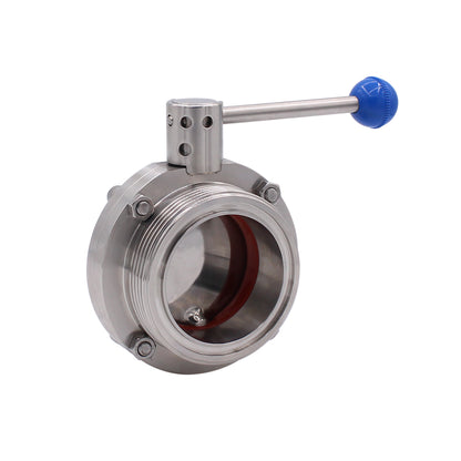 Threaded SMS butterfly valve with Pull Handle Stainless Steel 304 Sanitary Valve